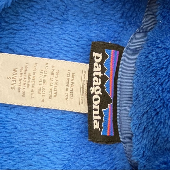 Patagonia Polartec Thermal Pro Fleece Pullover Jacket Cobalt Blue Cozy Snap-T - Picture 12 of 13
